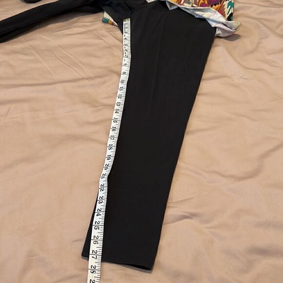 Legacy knit skirted pants cute tribal print on skirt pants are black GUC - Picture 5 of 10